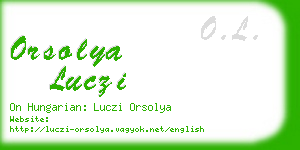 orsolya luczi business card